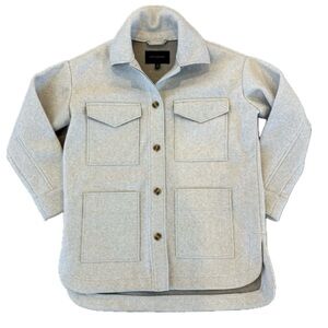 NWOT Banana Republic Light Tan Shacket Jacket with Pockets Jacket XS